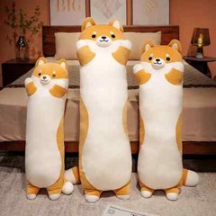 130cm Giant Long Shiba Inu Dog Plush Toy Throw Pillow Cushion Birthday Present