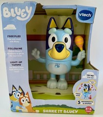 VTech Bluey Shake It Bluey Light Up Belly Childrens Speaking Toy New in Box