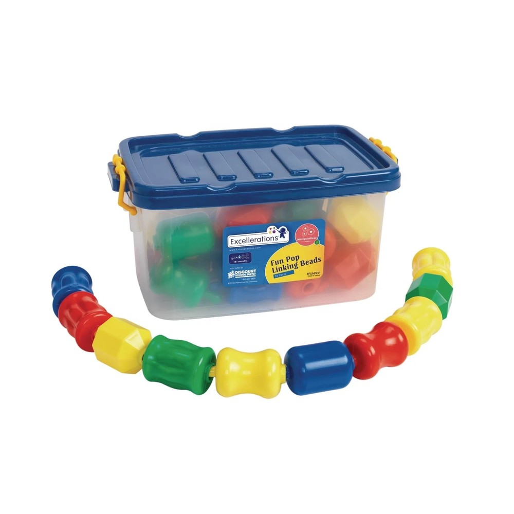 Early STEM Toy, Connecting, Fun, Linking, Pop Beads for Toddlers, Snap Lock B…