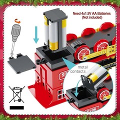 Fun & Safe Train Toy Engine with Lights and Odorless Smoke – For Children 3 to 7