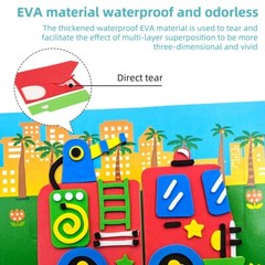 20pcs DIY 3D Stickers Stick-on for Early Learning Educational Puzzle Toy USA