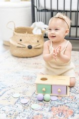 Montessori Wooden Shape Sorter & Stacking Toy for Toddler Development (1-3 Years
