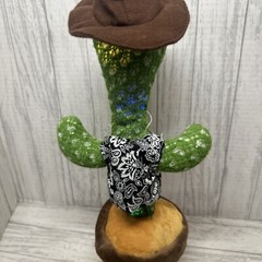 Dancing Cactus Plush Toy Repeat Talking Light Up Funny Singing Kids Gift Read