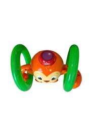 Bright Starts Roll & Glow Monkey Baby Toddler Toy w/ Lights & Melodies Green