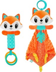 Baby Fox Stuffed Animal Baby Security Blanket & Hand Animal Plush Snuggle Toy