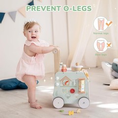 ROBOTIME Wooden Baby Walker Push Toy Spring Garden Activity Center 10M+ New