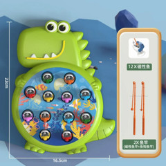 Dinosaur Simple Magnetic Fishing Play Rod Game Toy with Rod Kids Educational Toy