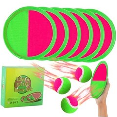 Toss and Catch Ball Set for Kids Ages 4-8 – Green Outdoor Toys