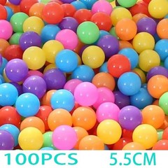 100PCS Ball Pit Balls Plastic Balls 5.5cm Ocean Ball for Swim Pit Pool Playpen