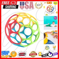Oball Easy Grasp Classic Ball BPA-Free Infant Toy in Red, Yellow, Green, Blue…
