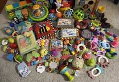 Fisher-Price Multicolor Animal Theme Developmental Activity Toys Lot, Ages 0-18M