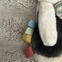 ITSY RITSY Plush & Sherpa Cow Sensory Toy with Barn Teether~Crinkle~Lovey TAGS