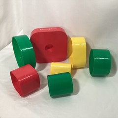 Johnson & Johnson Vintage Toys Playpath Fitting Forms Baby Hand Eye Coordination