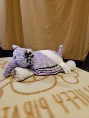 2004 SoftPlay Approx 12″ Elephant Play & Discover Soft Fabric Rattle Book Plush