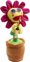 Toy Repeats What You Say Singing Dancing Talking Recording Glowing Sunflower
