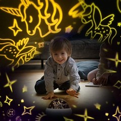 Kids Unicorn Night Light Star Projection Toy Kids Room Decor Gift