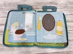 My Daily Activity Soft Cloth Toddler Zip Up Book Fine Motor