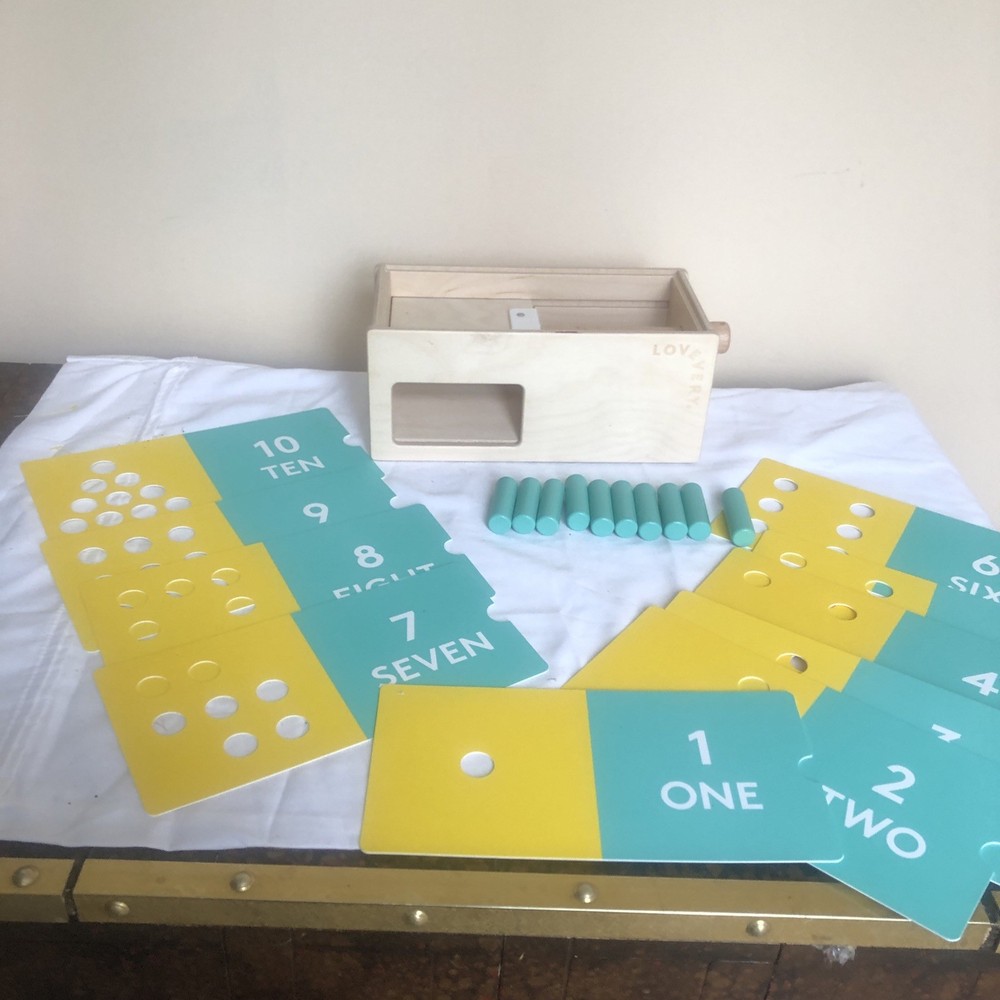 LOVEVERY Wooden Counting Box – COMPLETE SET (for ages 34-36 months)