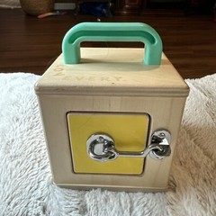 LOVEVERY Wooden Lock Box Latches “The Realist” Montessori Learning Toy