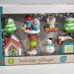 Infantino GoGaga Christmas Holiday Village Sensory Development Baby Toy Set 8pc