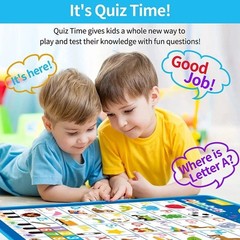 Talking Alphabet Wall Chart Kids Educational Toy ABC 123 Music Learning