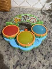 Bright Starts Safari Musical Drums Lights KIDS 11 Toddler Rhythms Toy VIDEO!