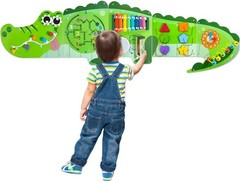 Montessori Wall Busy Board 9-in-1 Crocodile