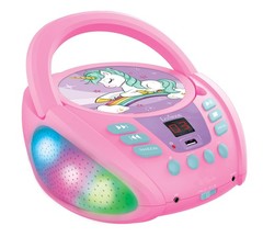Lexibook Unicorn – Bluetooth CD Player for Kids – Portable, Multicoloured