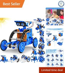 Interactive 13-in-1 Solar Robot Building Model – Safe, STEM Kit for All