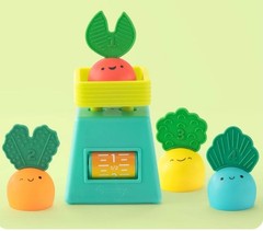 Sassy Infant Toddler Veggie Market STEM Hands On Play Toy Teethable Tops