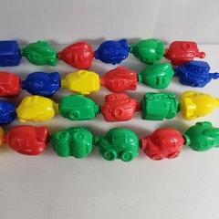 Transportation Themed Snap Beads 24 Pieces Fine Motor Skills Early Learning Toys