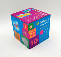 10 STACKING CUBES Numbers Vehicles Animals Fruits Developmental Baby Toy New