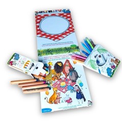 Preschool Learning Activities – Reusable Coloring Busy Book for Ages 3-5 4pc Set
