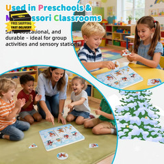 Wooden Sound Puzzles for Toddlers 1-5 with 6 Arctic Animals & Music | 6 Arctic A