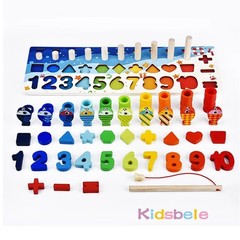 Kids Montessori Math Toys For Toddlers Educational Wooden Puzzle Board Toy