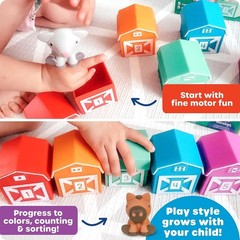 Montessori Farm Animal Set: Counting & Sorting Fun for Toddlers, Ideal Gift