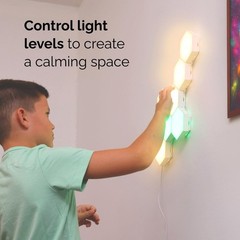 Interactive Remote-Controlled Hexagon LED Lights – 7 Panels for Kids’ Spaces
