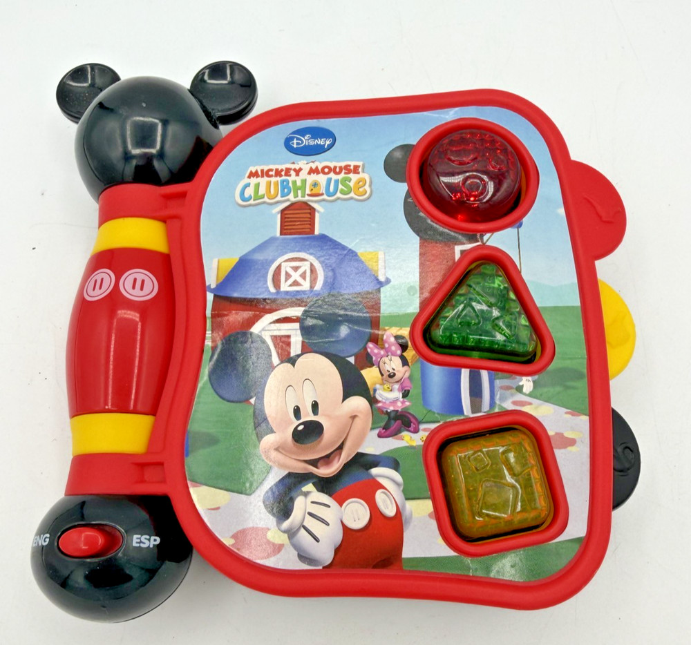 Disney Mickey Mouse Clubhouse My First Learning Book English & Spanish Lights up