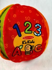 Melissa & Doug 2-in-1 Talking Ball ABC 123 Sounds Soft Baby Learning Toy