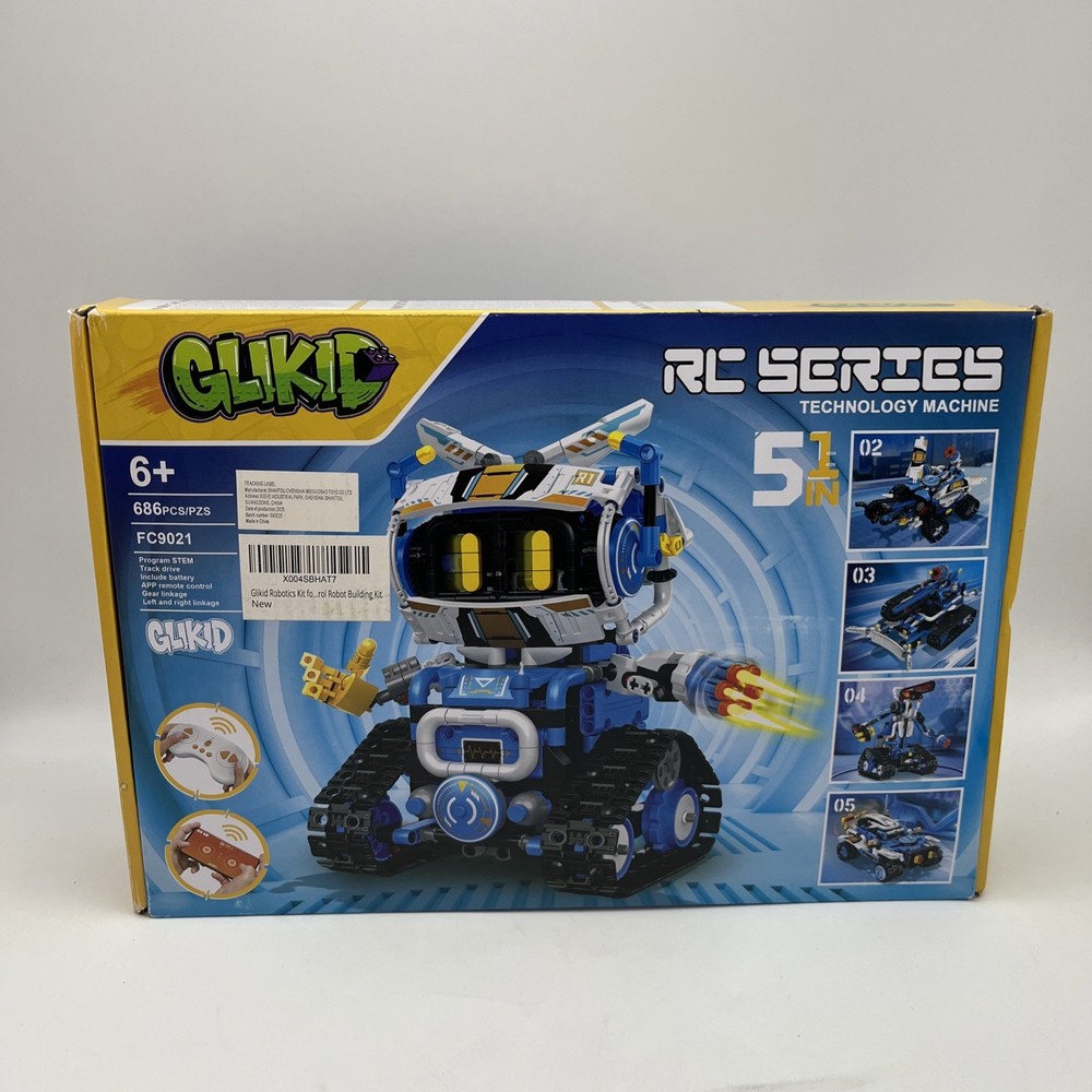 5 in 1 RC Robot Building Kit, APP & Remote Control Robotics Kit, Science