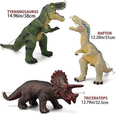 Large 6-Piece Dinosaur Toy Set – Durable and Realistic for Imaginative Play