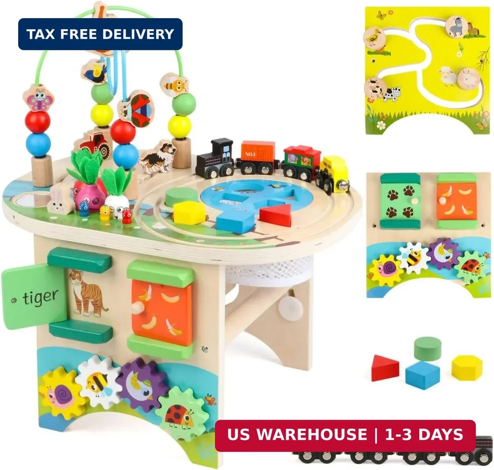 Activity Table for 1 Year Old Montessori Educational Learning Toys for 1 2 Year