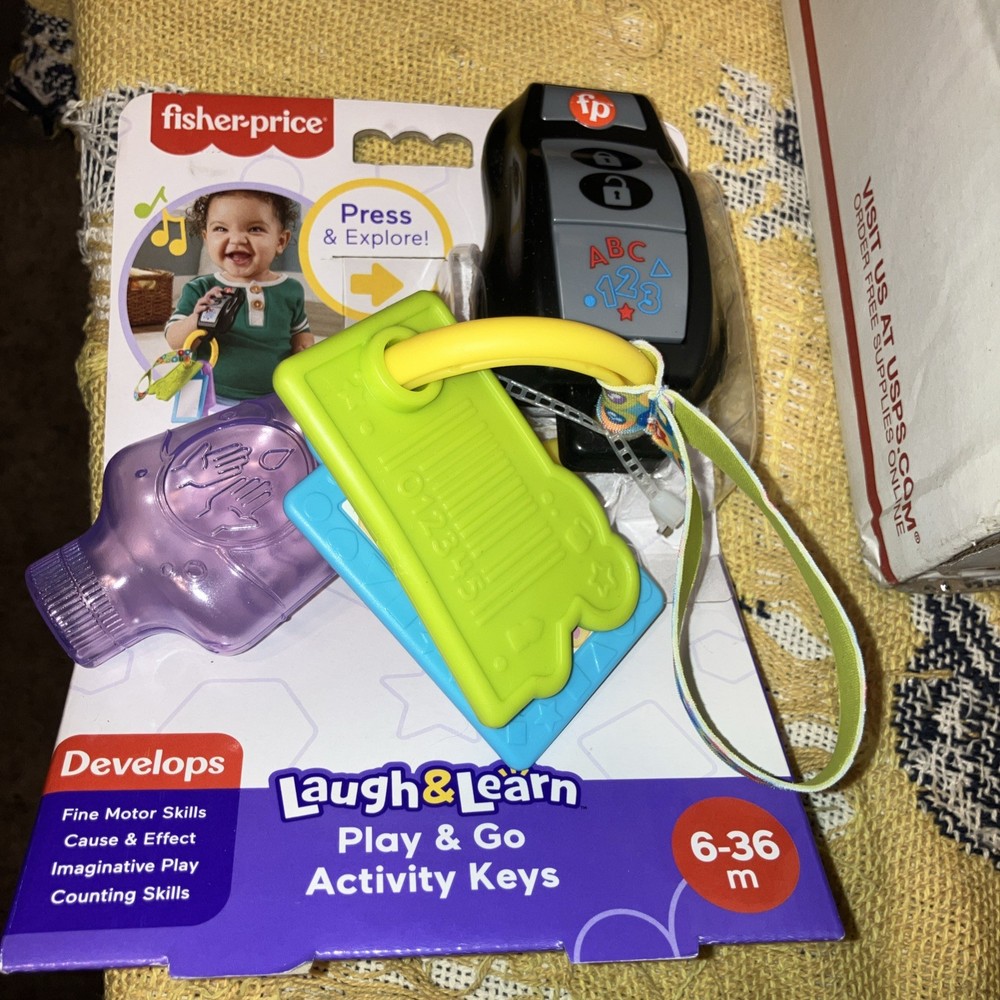 Mattel Fisher-Price Laugh & Learn Play & Go Activity Keys Baby and Toddler Toy