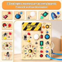 Busy Board, Montessori Toys for 1-3 Years Old Boys & Girls, Sensory Toys for …