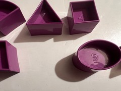 Tupperware Shape O Ball Sorter Toy Purple Shapes Pink Purple Ball Not Complete
