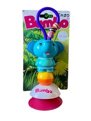 Bumbo Safari Friends Enzo the Elephant Suction Toy Rotates Clicks 10 Months +