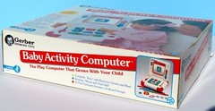 Vintage 1994 Gerber Baby Activity Computer Toy Biz Learning Factory Sealed New