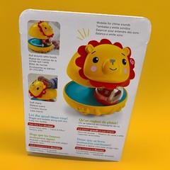 Fisher Price Bat & Wobble Lion Activity Rattles And Chimes Baby Nursery