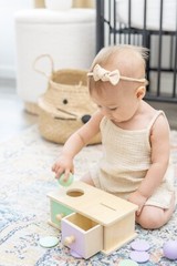 Montessori 2-in-1 Shape Sorter & Stacking Toy for Toddlers (1-3 Years)