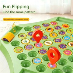Kids Memory Game Board Chess 54 Cards Animal Fruit Flip Chess Educational Logica